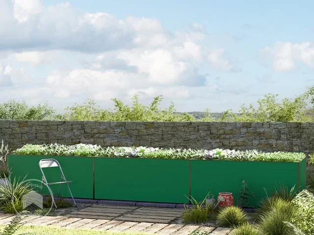 150 x 535 x 77 cm Huerto urbano, verde