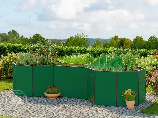 181 x 455 x 77 cm Huerto urbano, verde