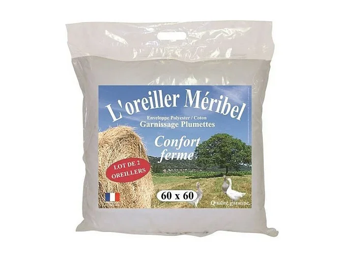 2 Almohadas Plumettes MERIBEL 60 x 60 cm