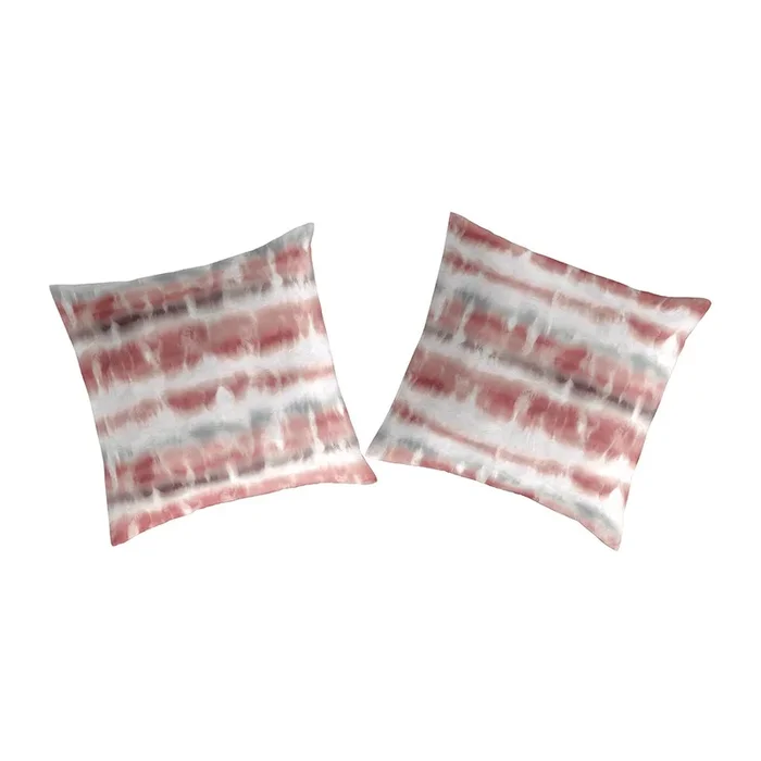 2 Fundas de almohada 100% algodón percal SATET 65×65 cm gris