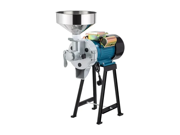 2200W Molino de harina seca y húmeda 2 en 1, 50x26x70cm, para cereales, paja – enchufe de la UE