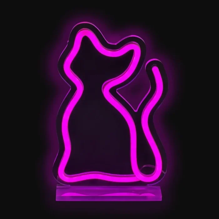 2Kids Toys – Decoración de mesa LED de Neón LED/5W/USB gato