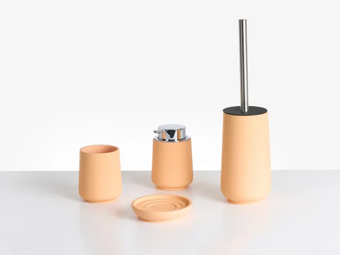 4-Piece Bathroom Accessories Set SUCHES Orange