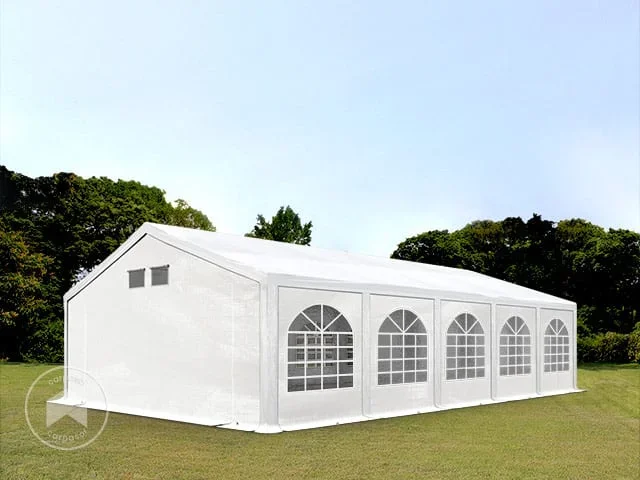 5×10 m Carpa para fiestas, PE 550, con base reforzada, blanco