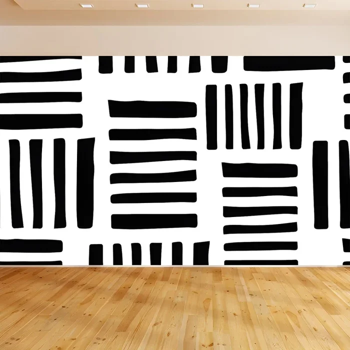 Abstractos Murales de Papel de Pared Modernistas Multicolores Decoración Muralno Tejida para Salón – Blanco 500 x 300 cm