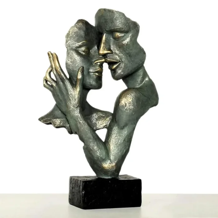 Adorno de mesa 31,5×9,5×19 cm, resina/pátina