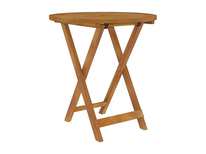 Aghaboe Comedor de jardín plegable 3 piezas madera maciza de acacia