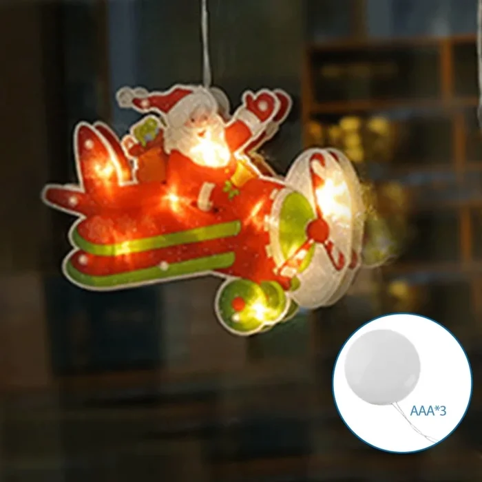 Aigostar – Decoración navideña LED LED/3xAAA Avión navideño 17cm