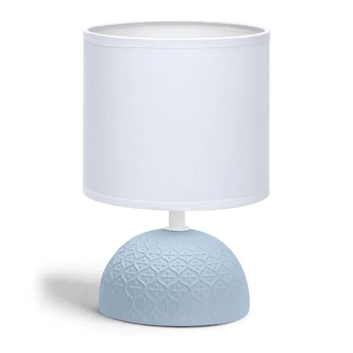 Aigostar – Lámpara de mesa 1xE14/40W/230V azul/blanco