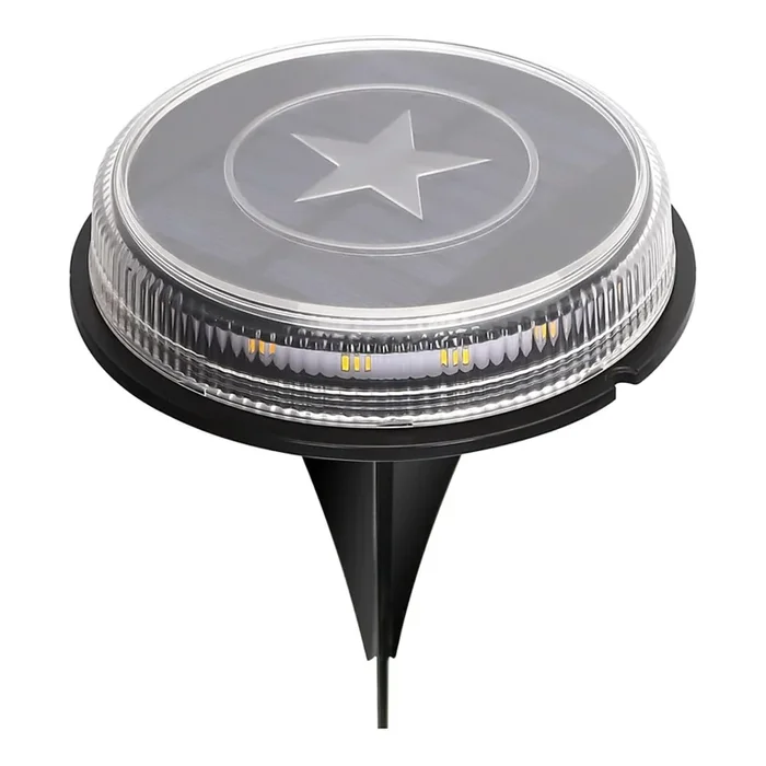Aigostar – Lámpara solar LED LED/0,6W/5,5V 24,5 cm 500 mAh 3200K IP66 negro