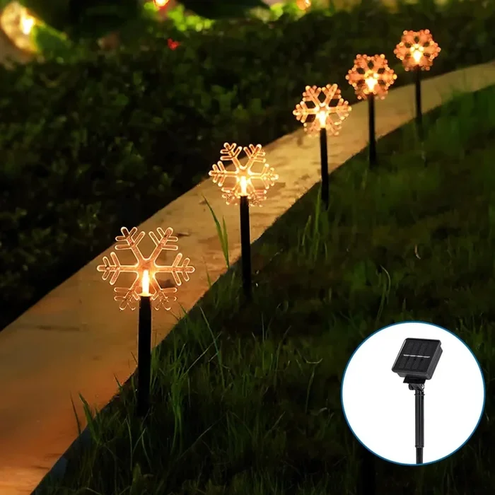 Aigostar – Luz de Navidad LED solar LED/0,054W/1,2V 1m IP65 blanco cálido