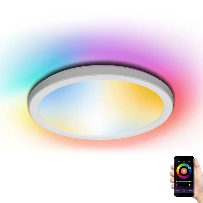 Aigostar – Plafón LED RGBW regulable LED/22W/230V 2700-6500K Wi-Fi