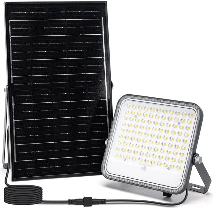 Aigostar – Proyector solar LED regulable LED/150W/3,4V 3000/4000/6500K IP66 12000 mAh + control remoto