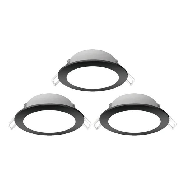 Aigostar – SET 3x Lámpara empotrable de exterior LED LED/4,8W/230V 4000K IP65 negro