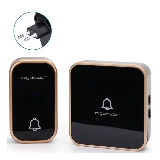 Aigostar – Timbre inalámbrico 230V negro