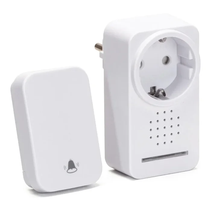 Aigostar – Timbre inalámbrico con enchufe integrado 1Z 230V IPX4 blanco