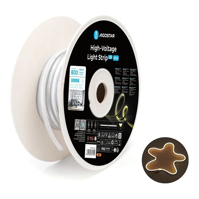 Aigostar – Tira LED 50m LED/400W/230V 3000K IP65