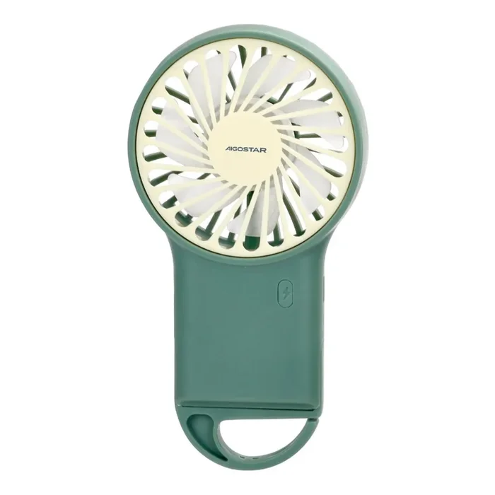 Aigostar – Ventilador de bolsillo recargable 4W/5V 500mAh USB verde