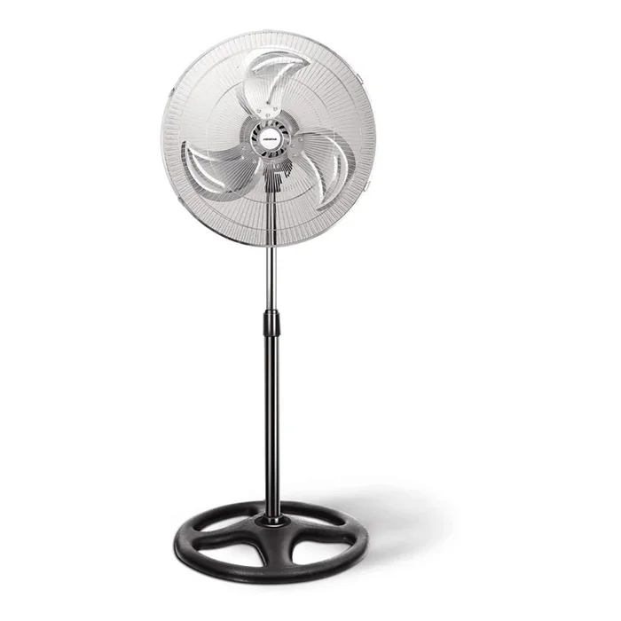 Aigostar – Ventilador de pie 50W/230V cromo brillante/negro