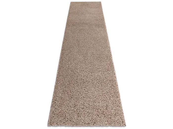 Alfombra, alfombra de pasillo SOFFI shaggy 5cm beige – para la cocina, 80×200 cm
