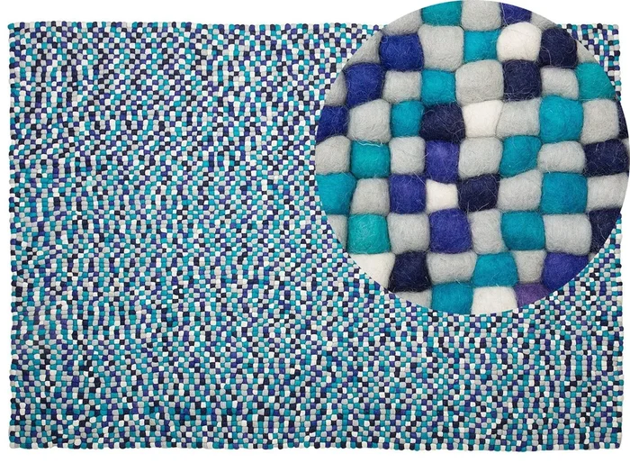 Alfombra AMDO Azul marino 160 x 230 cm Lana