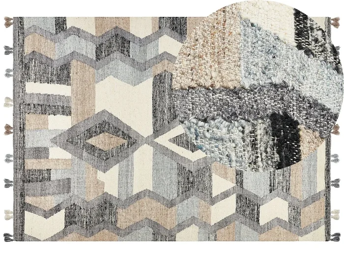 Alfombra AYGEZARD Multicolor 200 x 300 cm Lana Kilim