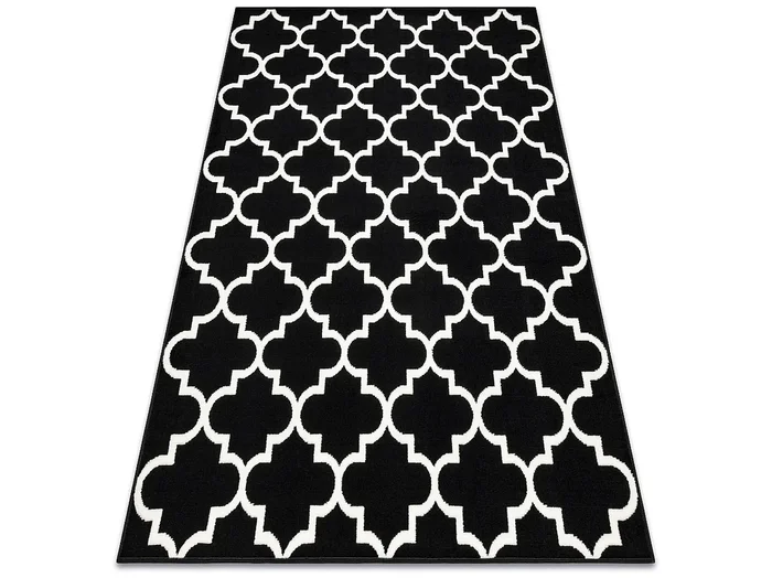 Alfombra BCF Morad TRELIS Espaldera marroquí – negro 200×300 cm