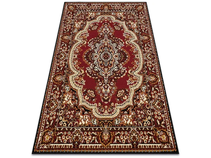 Alfombra BCF Morad WIOSNA Ornamento clásico – burdeos 60×110 cm