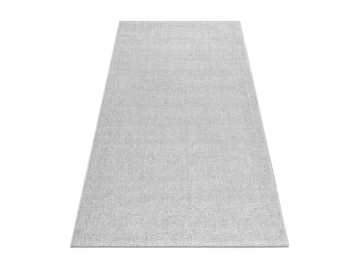 Alfombra CASABLANCA LOOM plata, lazo, suave Interior y exterior 200×200 cm