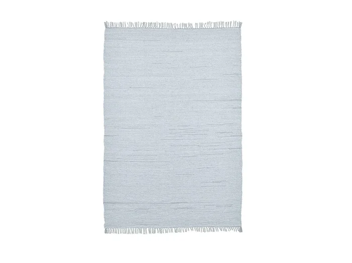 Alfombra de algodón tejida a mano y reversible 70×140 cm Gris Happy Cotton