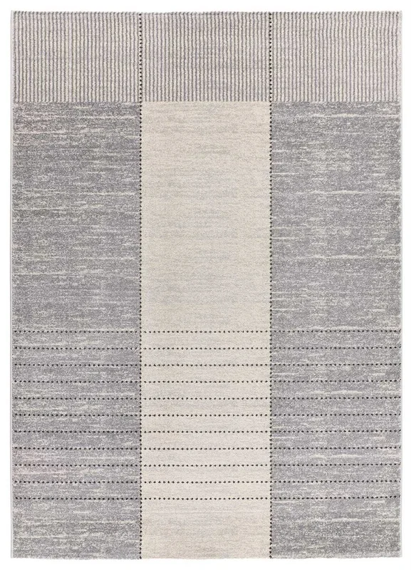 Alfombra de estilo moderno gris CRAFT, 80×150 cm – ATTICGO