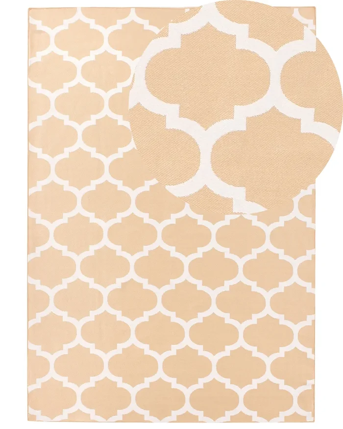 Alfombra de exterior AKSU Beige 160 x 230 cm Reversible
