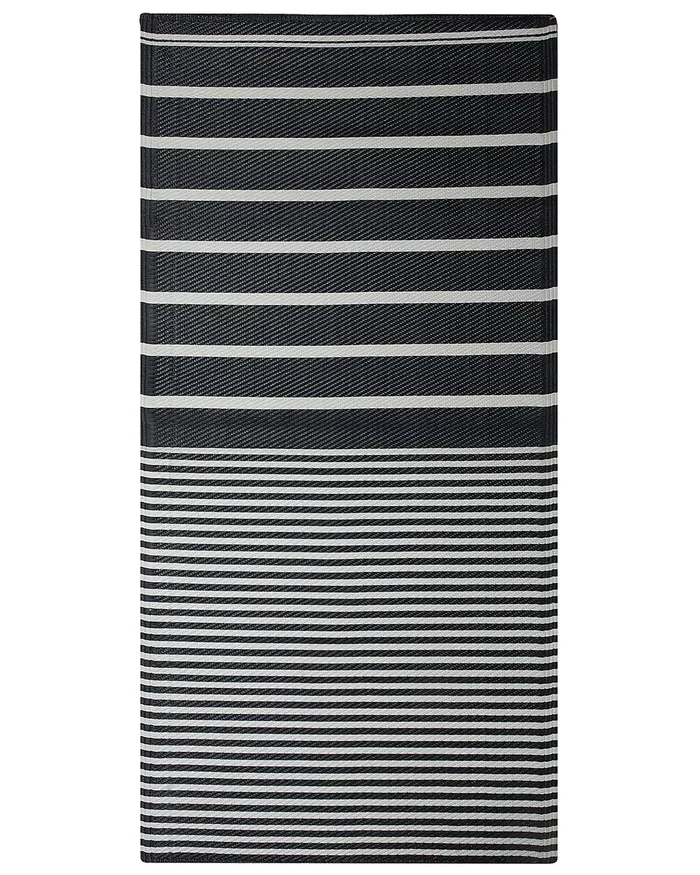 Alfombra de exterior HALDIA Negro 90 x 180 cm
