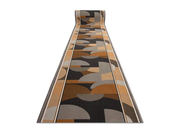 Alfombra de pasillo con refuerzo de goma MALIS Geometrico, antidesliza 100×420 cm