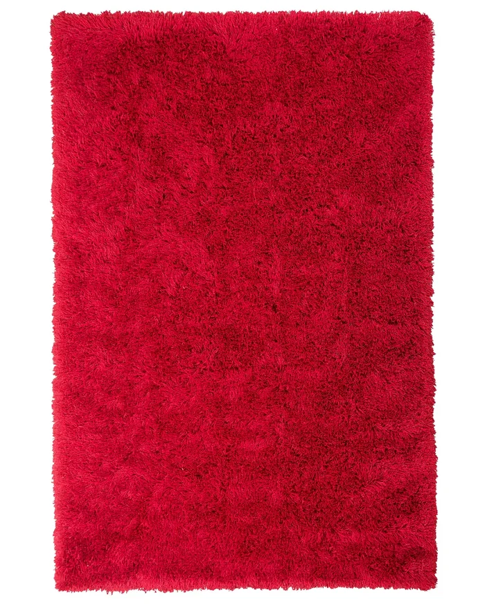 Alfombra de pelo largo CIDE Rojo 160 x 230 cm
