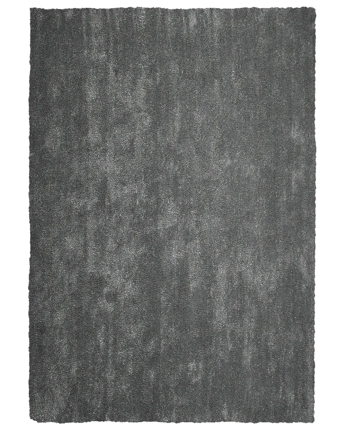 Alfombra de pelo largo DEMRE Gris oscuro 140 x 200 cm