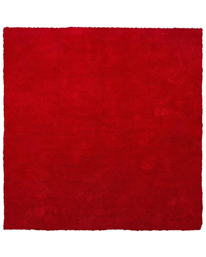 Alfombra de pelo largo DEMRE Rojo 200 x 200 cm