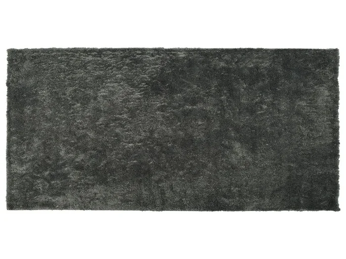 Alfombra de pelo largo EVREN Gris oscuro 80 x 150 cm