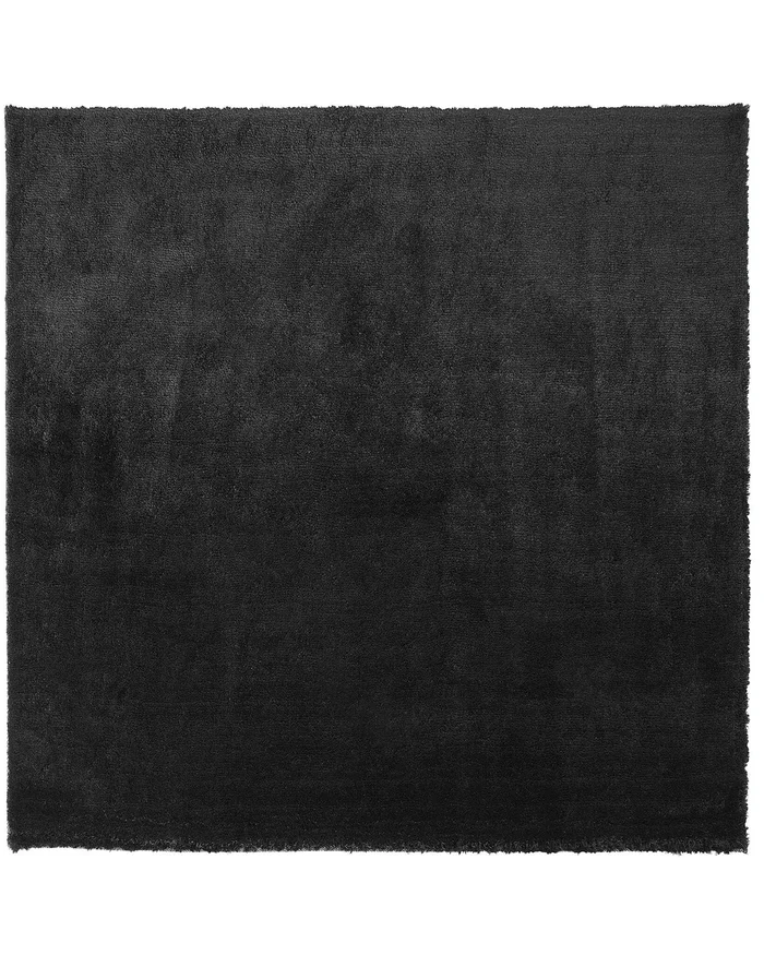Alfombra de pelo largo EVREN Negro 200 x 200 cm