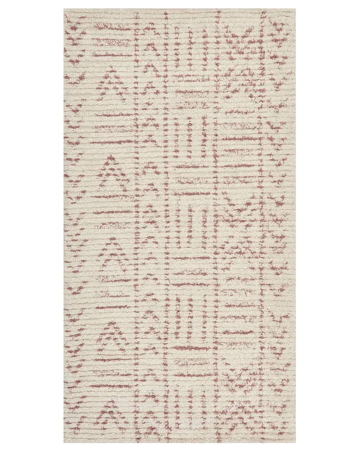Alfombra EDIRNE Beige 80 x 150 cm Algodón