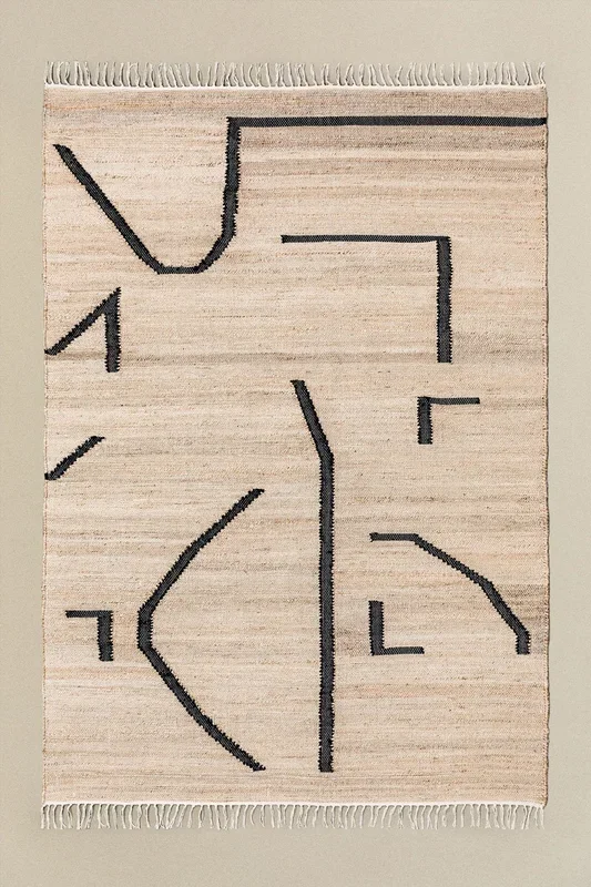 Alfombra en Yute y Algodón (235×160 cm) Mireyla Yute – SKLUM