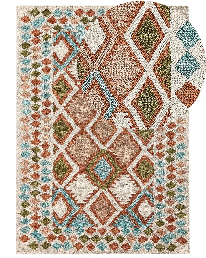 Alfombra ERMENEK Multicolor 160 x 230 cm Lana