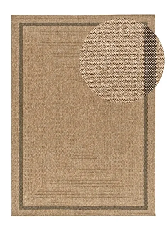 Alfombra exterior/interior efecto yute natural ACRA, 160×230 cm – ATTICGO