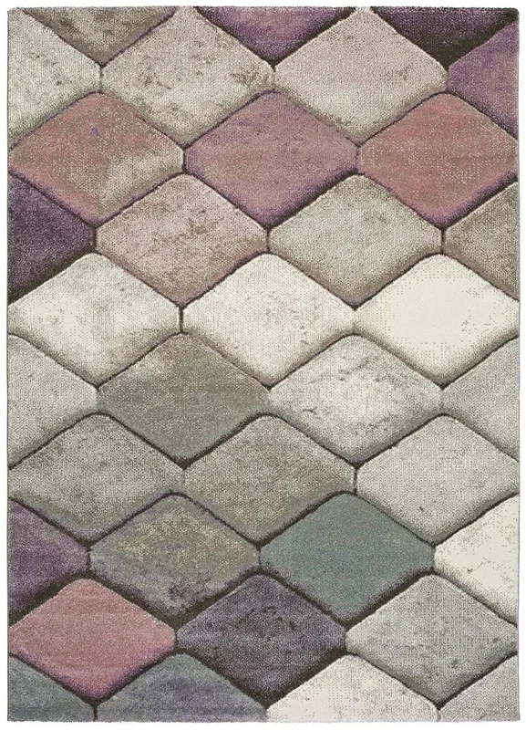 Alfombra geométrica multicolor MUBIS, 160×230 cm – ATTICGO