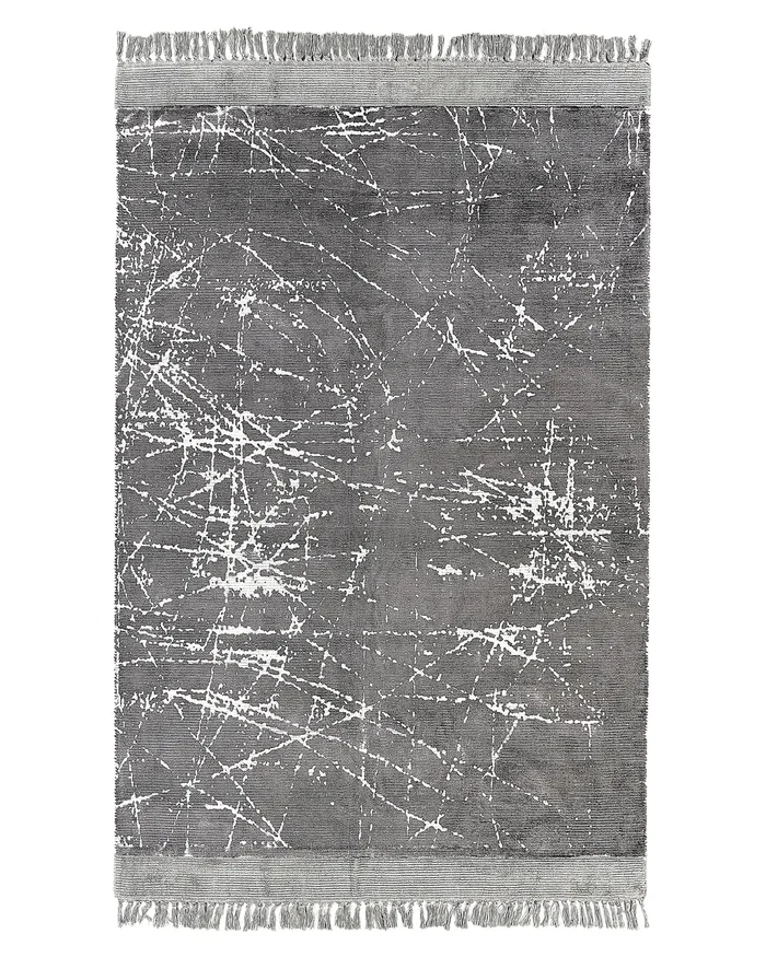 Alfombra HANLI Gris 140 x 200 cm Viscosa