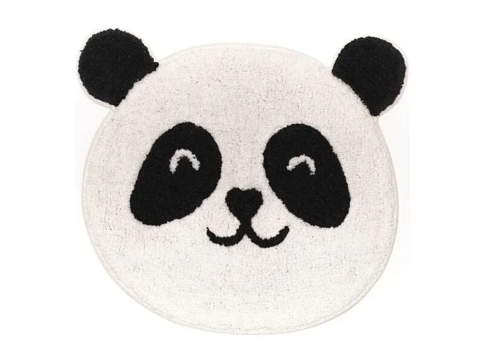 Alfombra infantil diseño animals, tejido tufted de algodón. M/Panda 50x60cm