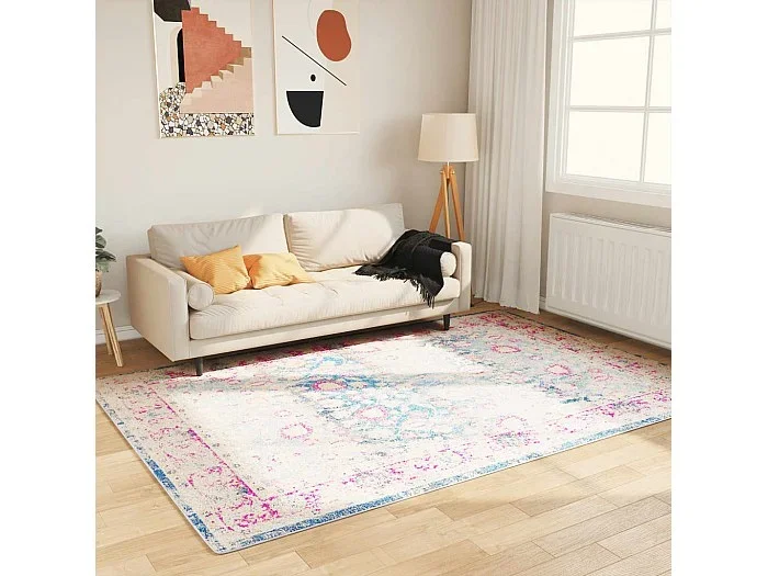 Alfombra lavable antideslizante multicolor 160×230 cm