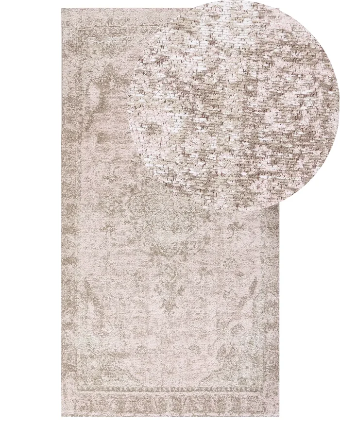 Alfombra MATARIM Rosa 80 x 150 cm Algodón