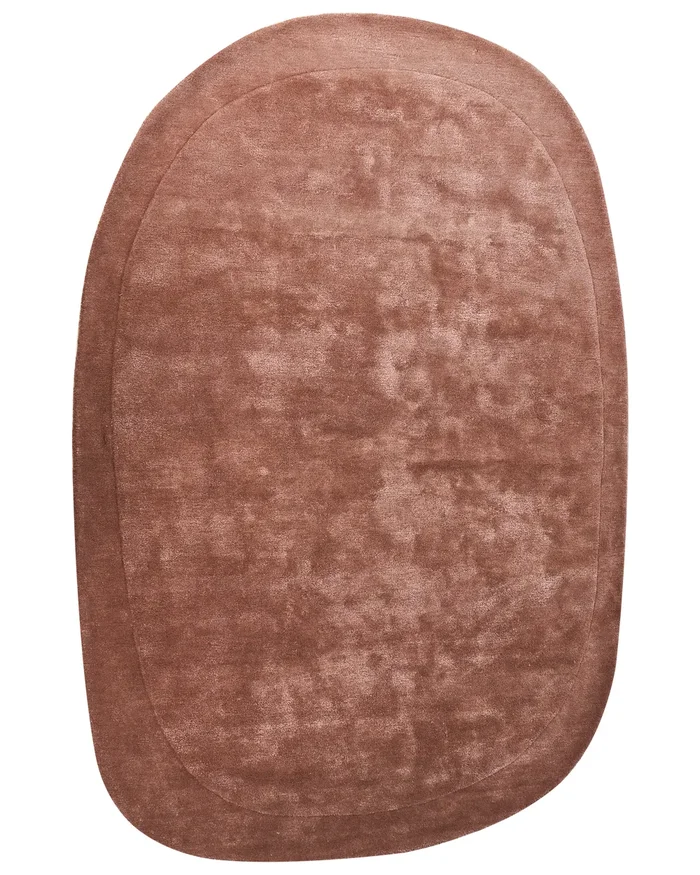Alfombra MITHA Marrón 200 x 300 cm Viscosa