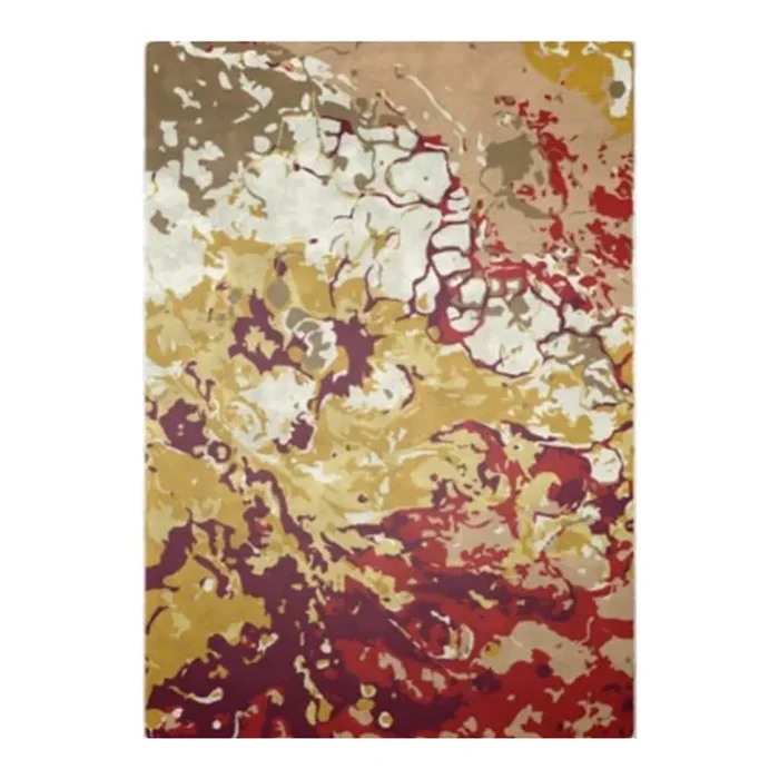 Alfombra moderna Aquarelle Roja